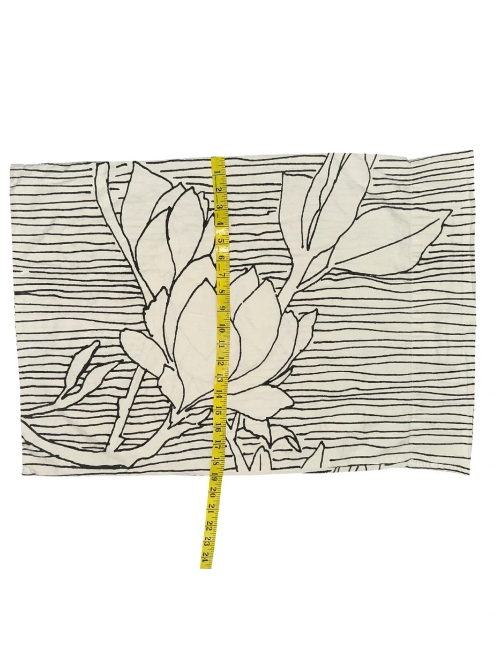 Urban Outfitters Black and White Floral Pillowcase Set Standard Size